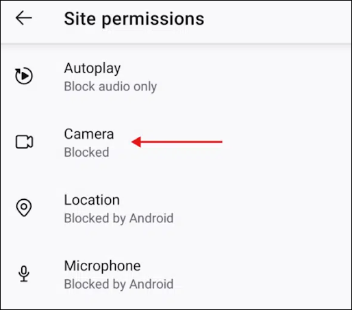 How to enable Camera access