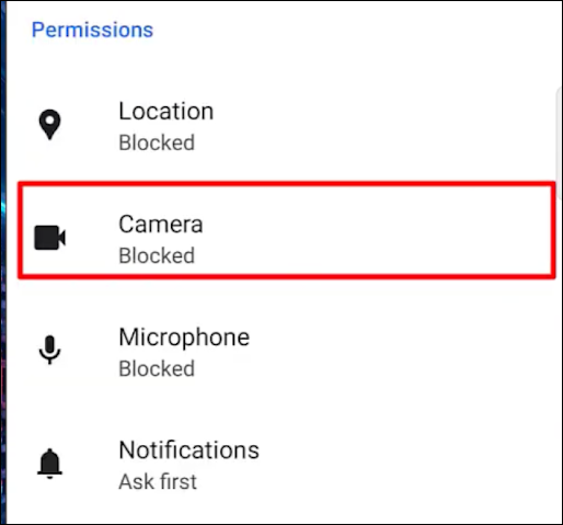 How to enable Camera access